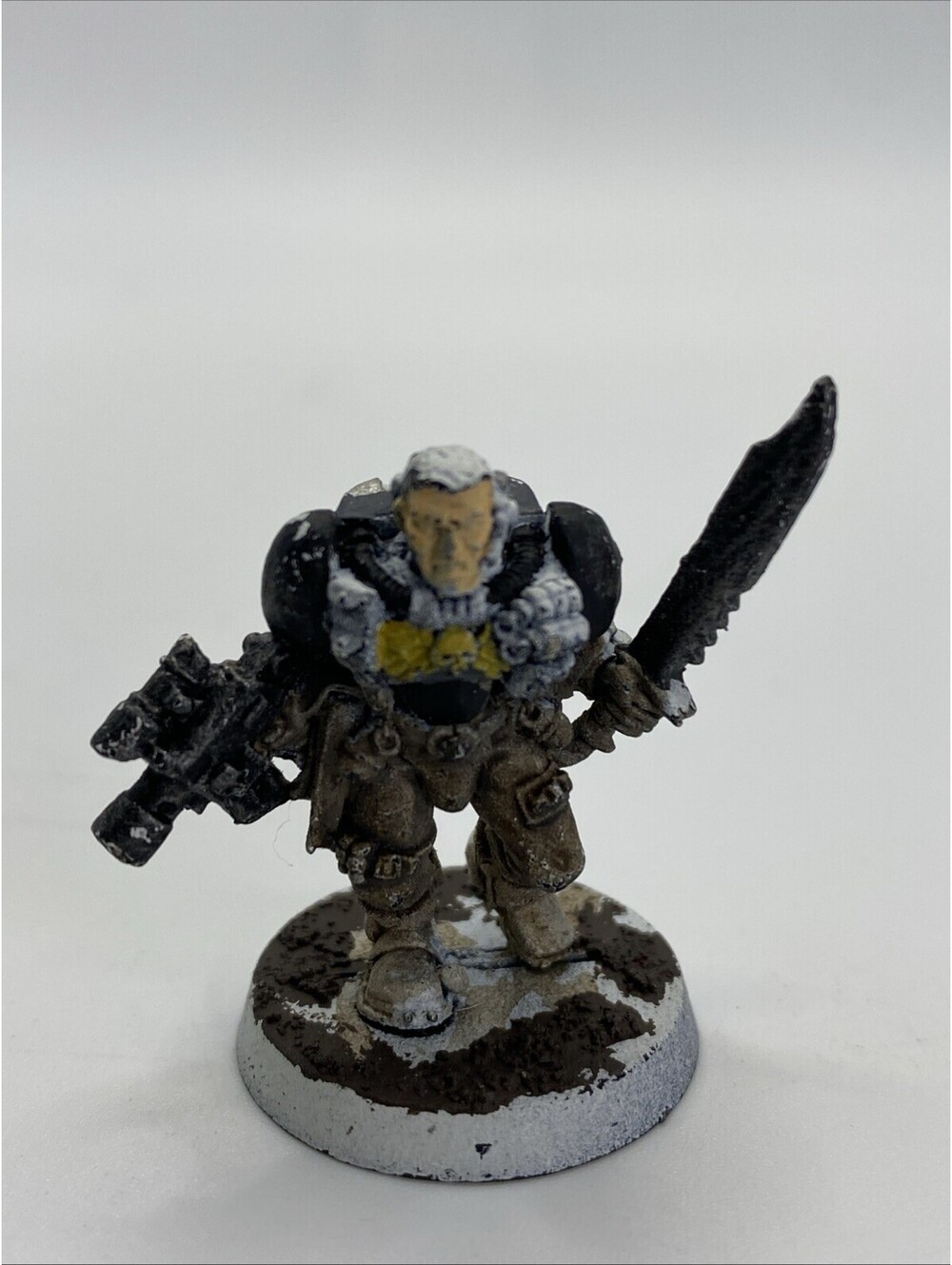 Warhammer 40K Space Marine Metal Figure 1992 Painted Mini GW